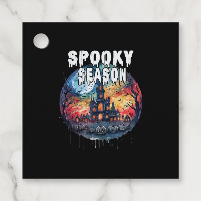 Spooky Season Halloween Favour Tags (Front)