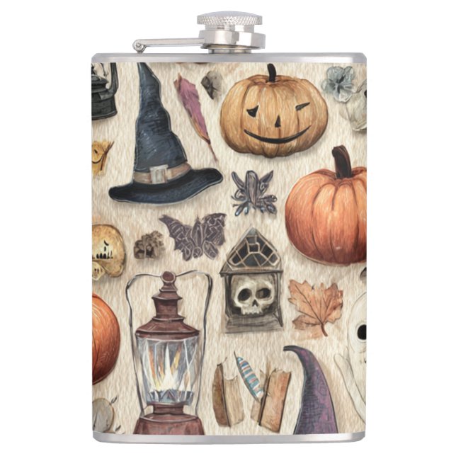 Spooky Season - Halloween Flask (Front)
