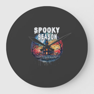 Spooky Season Halloween Large Clock