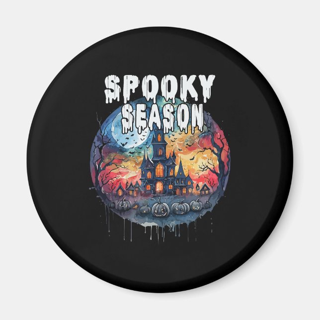 Spooky Season Halloween Magnet (Front)