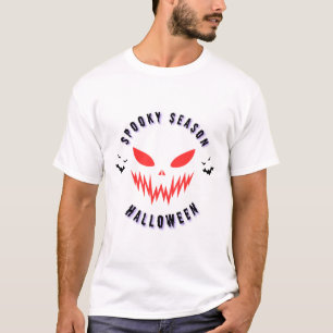 Spooky Season Halloween Mask Graphic T-Shirt