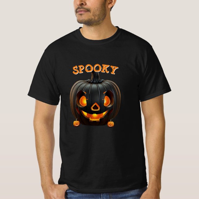 Spooky Season Halloween Pumpkin  T-Shirt (Front)