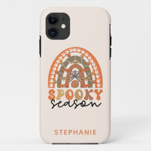 Spooky Season Halloween Rainbow Fall iPhone 11 Case