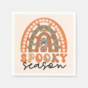 Spooky Season Halloween Rainbow Fall Napkin