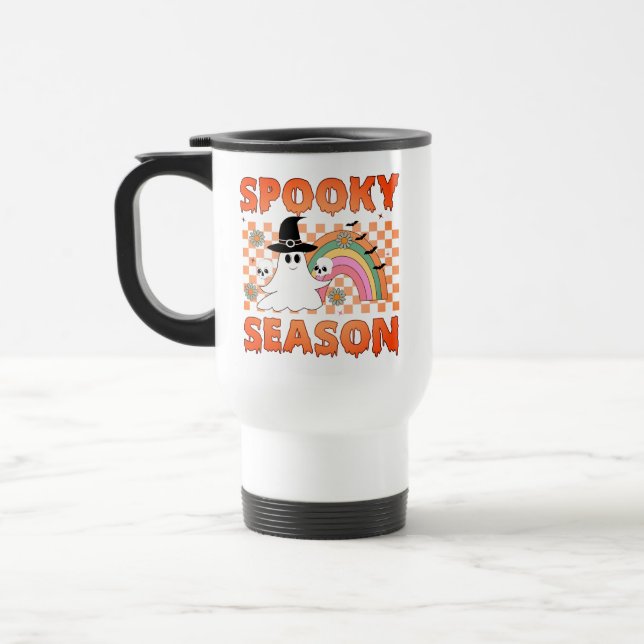 Spooky Season Halloween Vibes-45634 Travel Mug (Left)