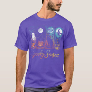 Spooky Season Halloween Vintage Halloween Horror N T-Shirt
