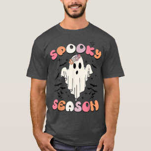 Spooky Season Its Spooky Season Cute Ghost Hallowe T-Shirt