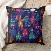 Spooky Season Neighbourhood at Night