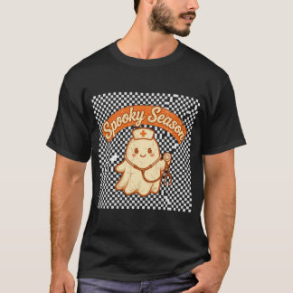 Spooky Season Nurse Shirt | Cute Ghost Nurse Hallo