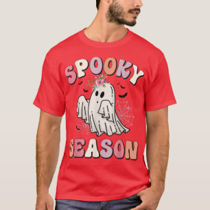 Spooky Season October Halloween Ghost Quote Saying T-Shirt
