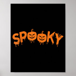 Spooky Season Pumpkin Fall Halloween Costume Poster