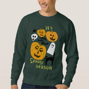 Spooky Season Pumpkins Ghost Bat HAPPY HALLOWEEN Sweatshirt