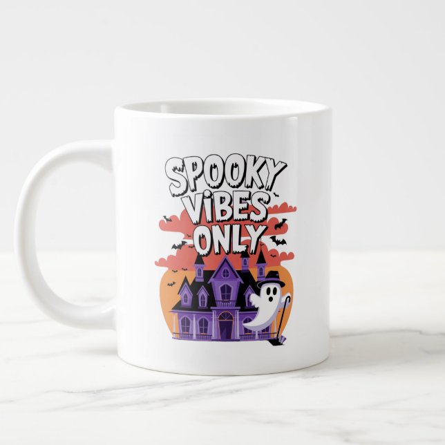 Spooky Season Quotes Large Coffee Mug (Left)