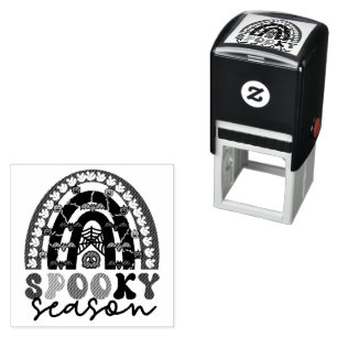 Spooky Season Rainbow Halloween Spooky Self-inking Stamp