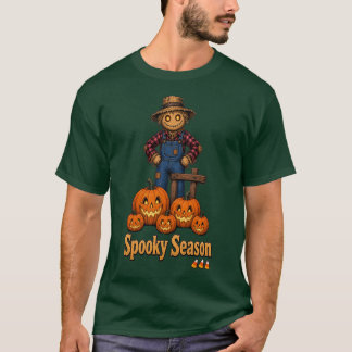 Spooky Season Scarecrow/Jack-O-Lantern T-Shirt