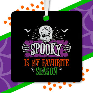 Spooky Season Scary Skeleton Bats Happy Halloween Metal Tree Decoration