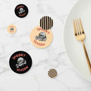 Spooky Season Scary Skull Halloween Confetti