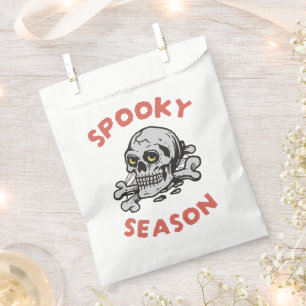 Spooky Season Scary Skull Halloween Favour Bag