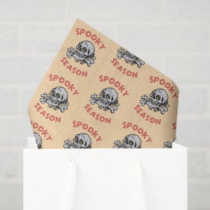 Spooky Season Scary Skull Halloween Tissue Paper