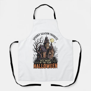 Spooky Season Shirt Haunted Manor Vintage Engravin Apron
