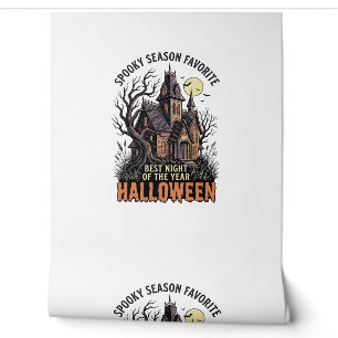 Spooky Season Shirt Haunted Manor Vintage Engravin Wallpaper