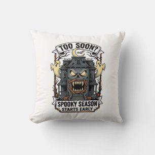 Spooky Season Shirt Vintage Engraving Halloween De Cushion