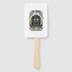 Spooky Season Shirt Vintage Engraving Halloween De Hand Fan