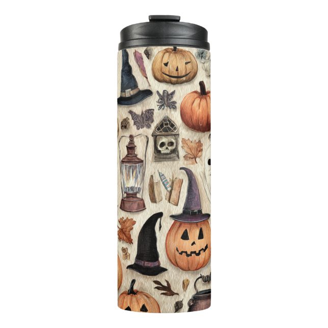 Spooky Season Sips – Halloween Thermal Tumbler (Front)