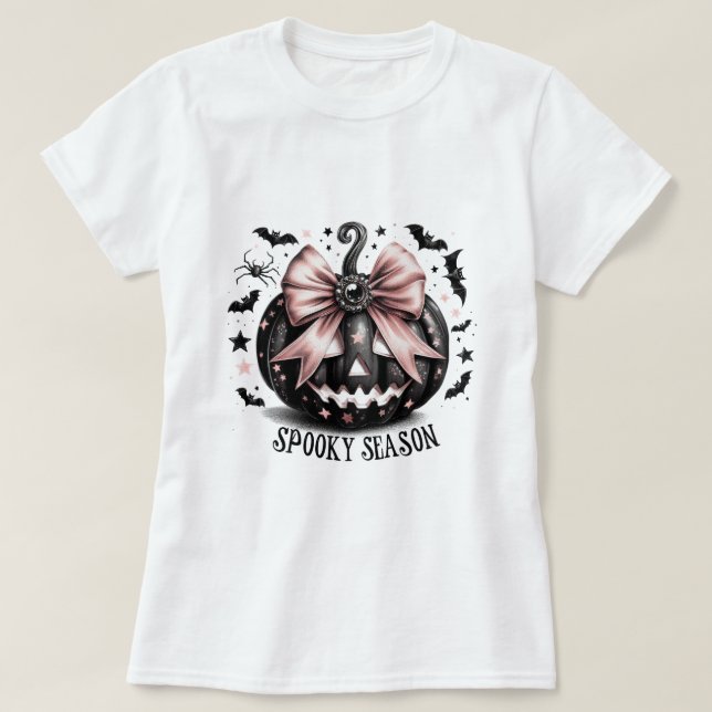 Spooky Season Spectacle Adorable Halloween T-Shirt (Design Front)