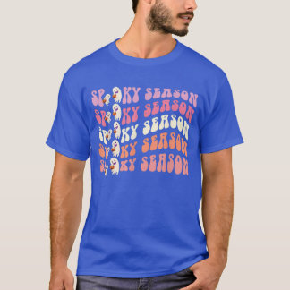Spooky Season Spooky Ghost Groovy Halloween Trick T-Shirt