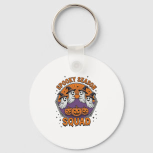 Spooky Season Squad Cute Ghost Halloween Shirt_1 Key Ring