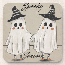 Spooky Season Squad Hard plastic coaster