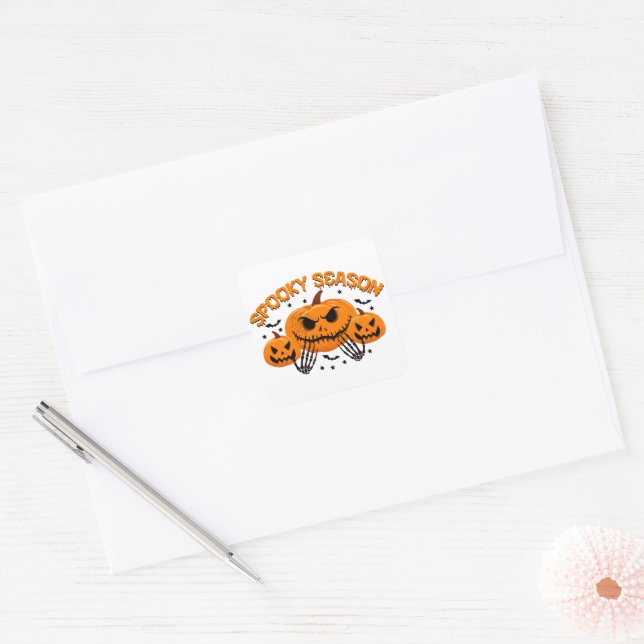 Spooky Season Square Sticker (Envelope)