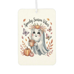 Spooky Season Vibes Ghost Car Air Freshener