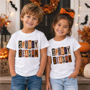 Spooky Season Vintage Block Letters Baby T-Shirt