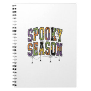 Spooky Season Vintage Halloween Typography Design_ Notebook
