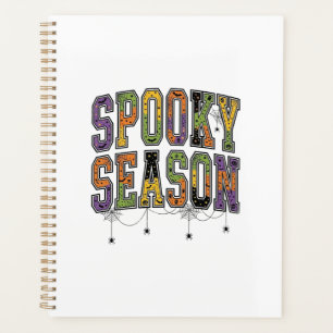 Spooky Season Vintage Halloween Typography Design_ Planner