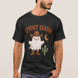 Spooky Season Western Cowboy Ghost T-Shirt