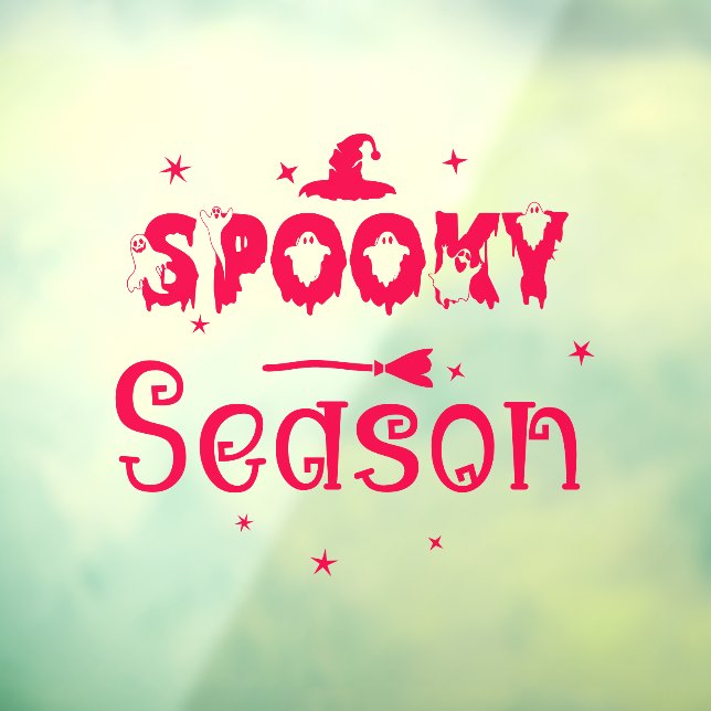 Spooky Season Witch Hat Window Cling (Sheet 3)