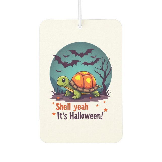 Spooky Shell Surprise Turtle Car Air Freshener (Front)