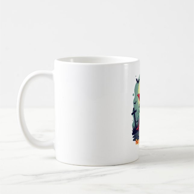 Spooky Shell Surprise Turtle Coffee Mug (Left)
