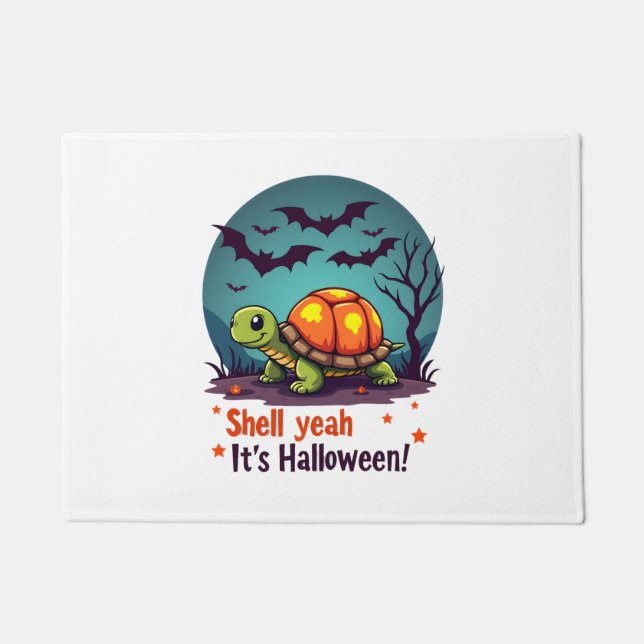 Spooky Shell Surprise Turtle Doormat (Front)