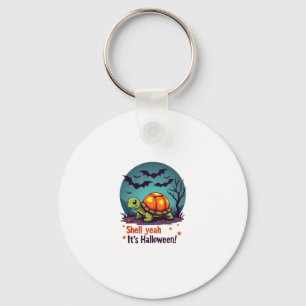 Spooky Shell Surprise Turtle Key Ring