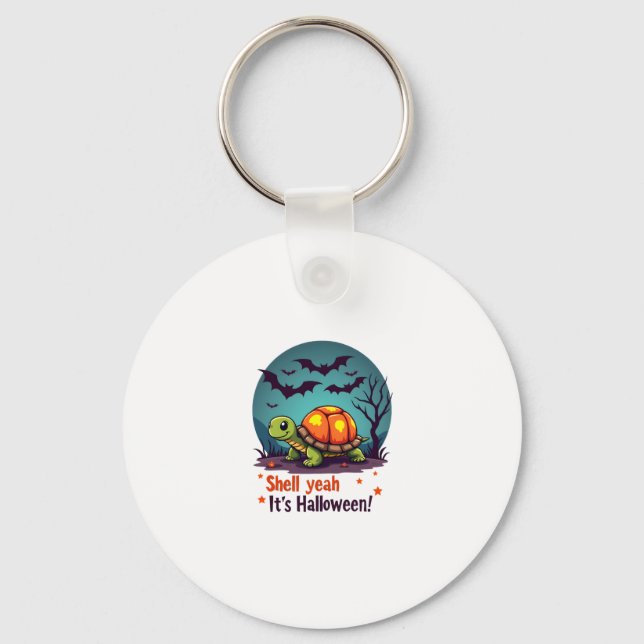 Spooky Shell Surprise Turtle Key Ring (Front)