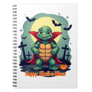 Spooky Shell Surprise Turtle Notebook