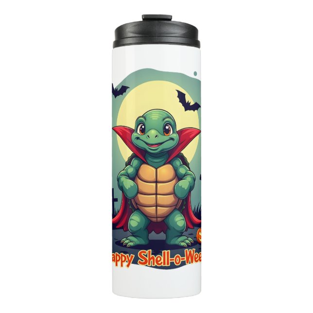 Spooky Shell Surprise Turtle Thermal Tumbler (Front)