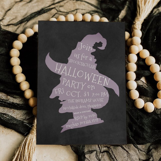 Spooky Silhouette Halloween Party Invitation (Creator Uploaded)