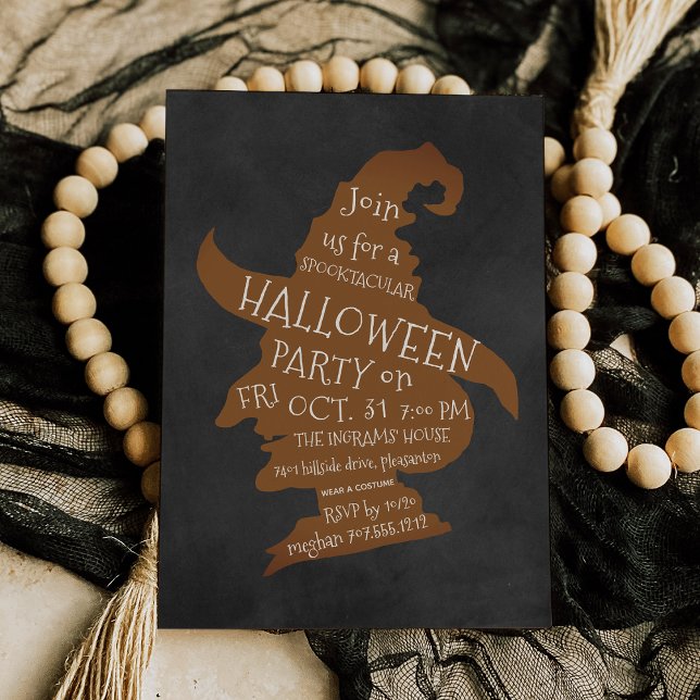 Spooky Silhouette Halloween Party Invitation (Creator Uploaded)