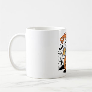 Spooky Sips Skeleton Lizard Halloween Coffee Mug