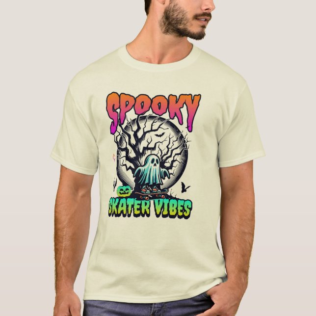 Spooky Skater Vibes T-Shirt (Front)